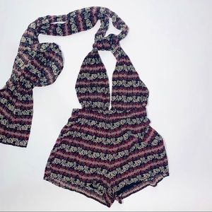 NWT LF One Way Multi Wrap Boho Romper